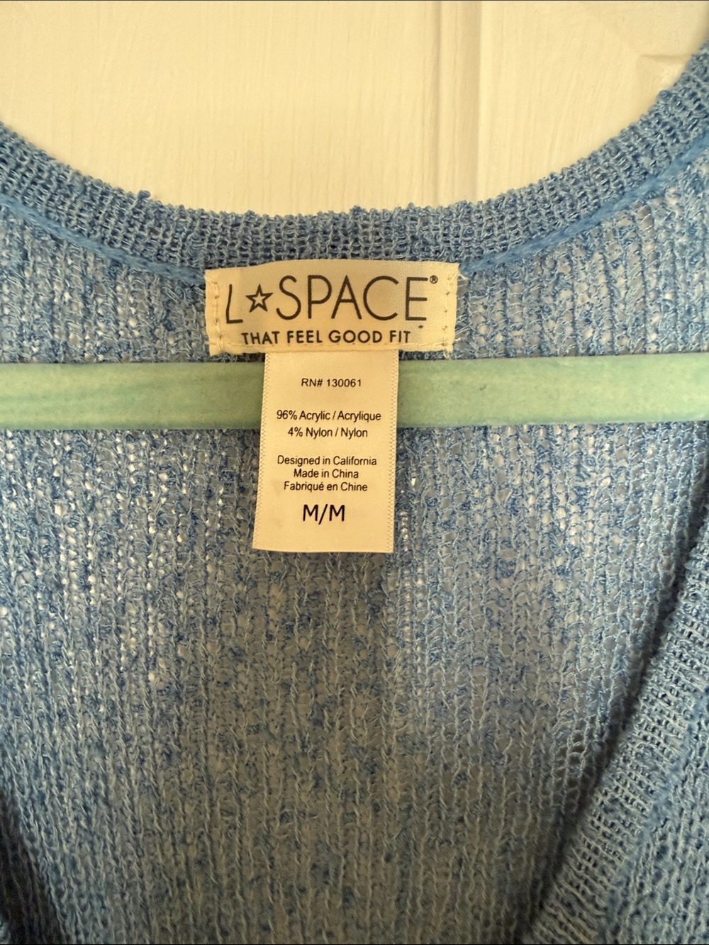 l*space Cornflower Blue Wrap Mini Dress - Picture 5 of 6